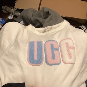 FUZZY LOGO CREW NECK SHIRT (TRANS PRIDE) LARGE